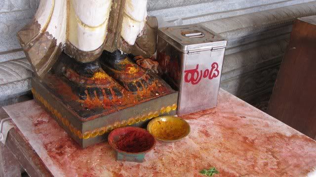 haldi kumkum at feet 011110