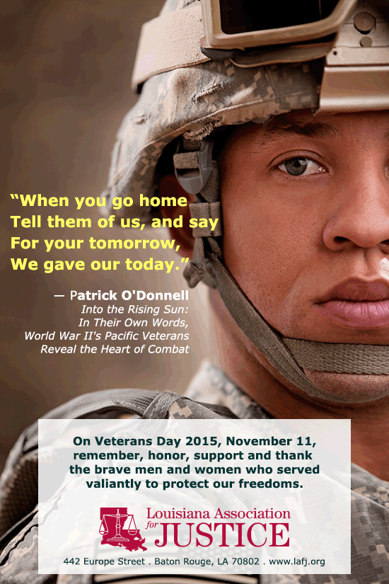 Veteran's Day Message from LAJ