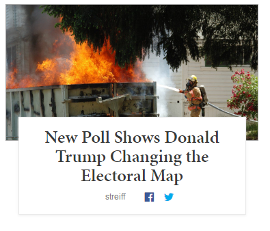 this campaign is a trumpster fire... or is it a drumpfster fire?