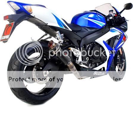 Scorpion Exhaust GP Series 2006 2007 Suzuki GSXR750 K6 Slip On 