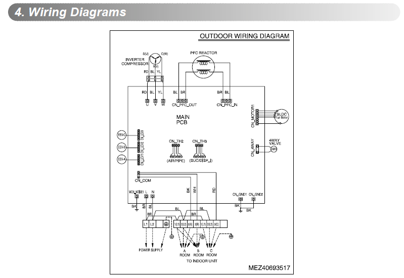 LG LMU245HV mini split 3 zone heat pump DIY - EcoRenovator lg split system air conditioner wiring diagram 